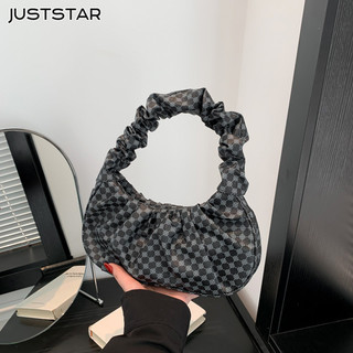Juststar Xu hướng mới thời trang retro gấp túi mây di động thông thường