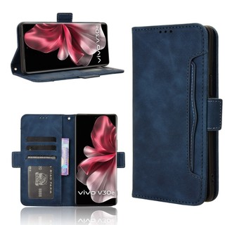 Vỏ nhiều khe cắm thẻ Vivo V40 Lite 5G Vỏ ví da PU có khóa từ tính Flip Cover
