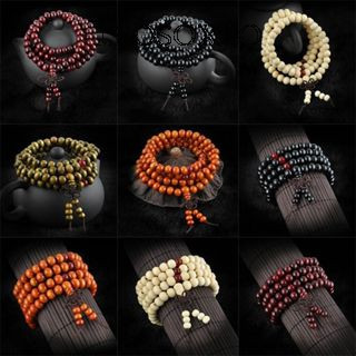 Vòng Tay Chuỗi Hạt Gỗ Đàn Hương 108 Hạt 1k Giảm Giá