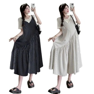 Sét yếm bầu yếm suông Mamadress thiết kế YẾM LỤA MANGO KÈM ÁO COTTON LẠNH dễ mix đi chơi đi làm tiện lợi SY7
