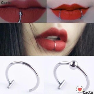 Khuyên Xỏ Cơ Thể Dạng Vòng Tròn Không Xỏ Nhiều Màu Thời Trang Cho Nam Nữ