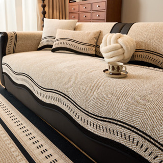 Thảm bọc ghế Sofa đa năng bốn mùa, Tấm bảo vệ tựa lưng sang trọng dày, Vỏ bọc ghế Sofa chống trượt cho ghế Sofa 1-4 chỗ