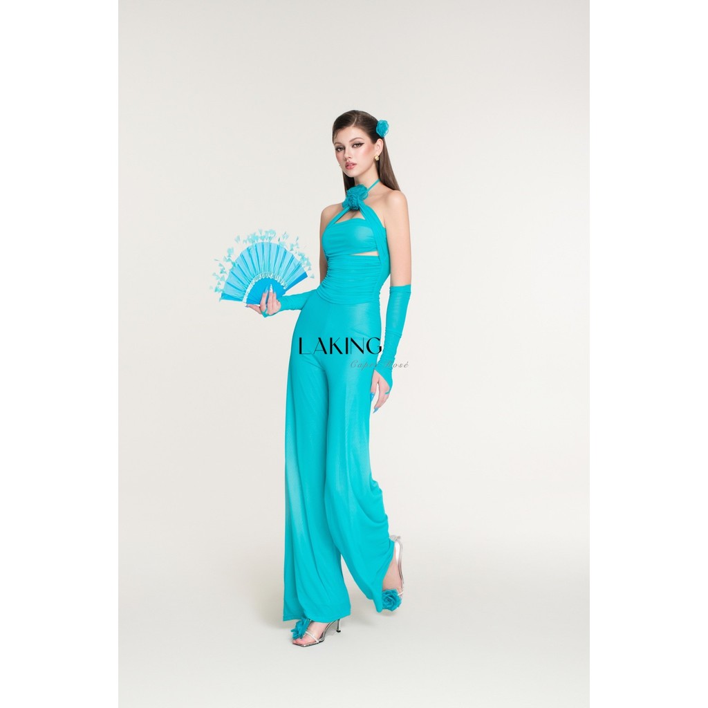QUẦN DÀI LAKING SUÔNG RỘNG XANH THUN LƯỚI S640Q1