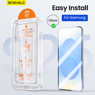  BKWHALE Dễ Dàng Lắp Đặt Kính Cường Lực Cho Samsung Galaxy S25 Ultra S21 S22 S23 S24 + S25 Plus S21FE S23FE S24FE S25FE S25Edge S25 + S24 + S23 + S22 + S21 + Bảo Vệ Toàn Màn Hình 