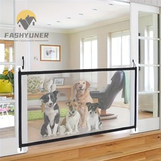  Fashyuner Pet Isolated Hàng rào rào cản gấp cho chó cưng Hình chữ nhật thoáng khí có móc hàng rào an toàn cho chó cho chó con mèo 