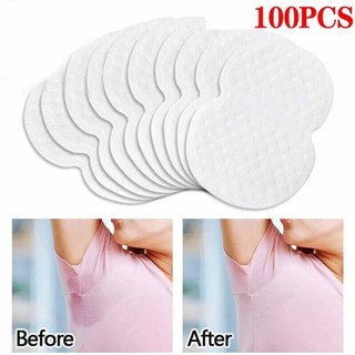 100Pcs Underarm Armpit Sweat Pads Stickers Guard Absorbing Disposable Patches