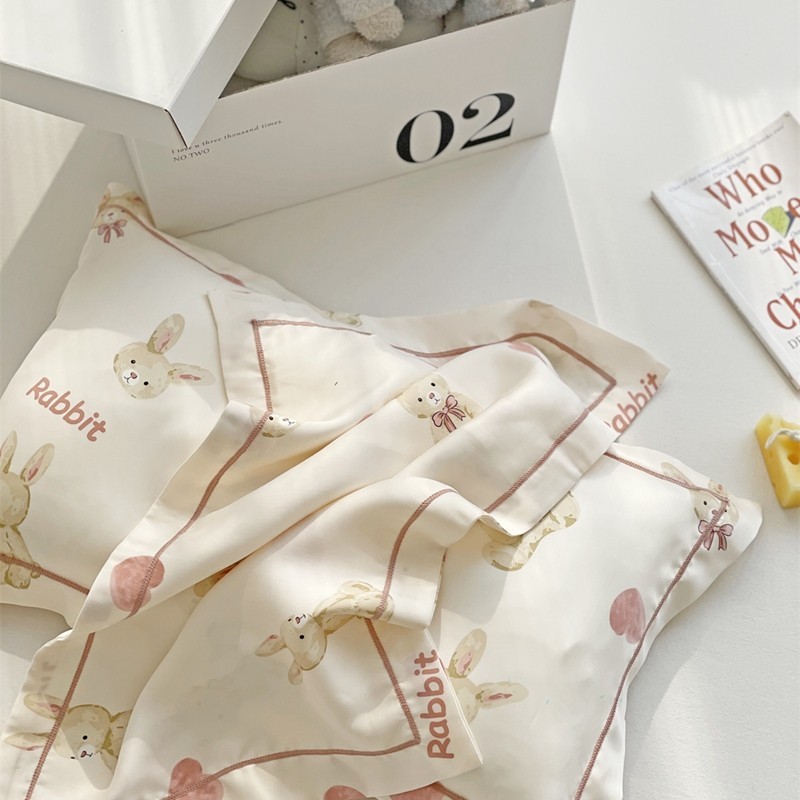 Tencel in hoạt hình cho trẻ em Vỏ gối Cảm ứng lạnh thường ngày và mịn màng Chất lượng cao Vỏ gối Tencel Vỏ gối lụa băng | BigBuy360 - bigbuy360.vn