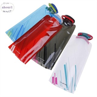 Túi đựng nước uống AHOUR1 Bình nước chạy bộ mềm siêu nhẹ 700ml PE