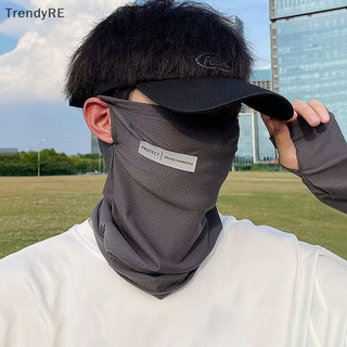 Hợp Thời Trang Uv Năng Lượng Mặt Trời Tay Áo Nam Đi Xe Đạp Mặt nạ Dài Tay Ice Silk Lái Xe Cánh Tay Bao Da Uv Bảo Vệ Mùa Hè Nữ Chống Nắng Mát Muff RE