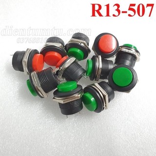 Nút Nhấn Nhả 16mm (R13-507) - Nút Đề - Nút Reset