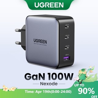 Củ sạc nhanh UGREEN 100w USB type C thích hợp cho iPhone 14 13 Pro Max 13/ 12/ 11/ XS/ XSMax/ XR/ X/ 8/ 8+/ 7/ 7+