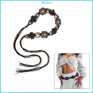 Rainl bohemian móc thắt lưng tự thắt nút thắt lưng dân tộc thắt lưng nữ thắt lưng