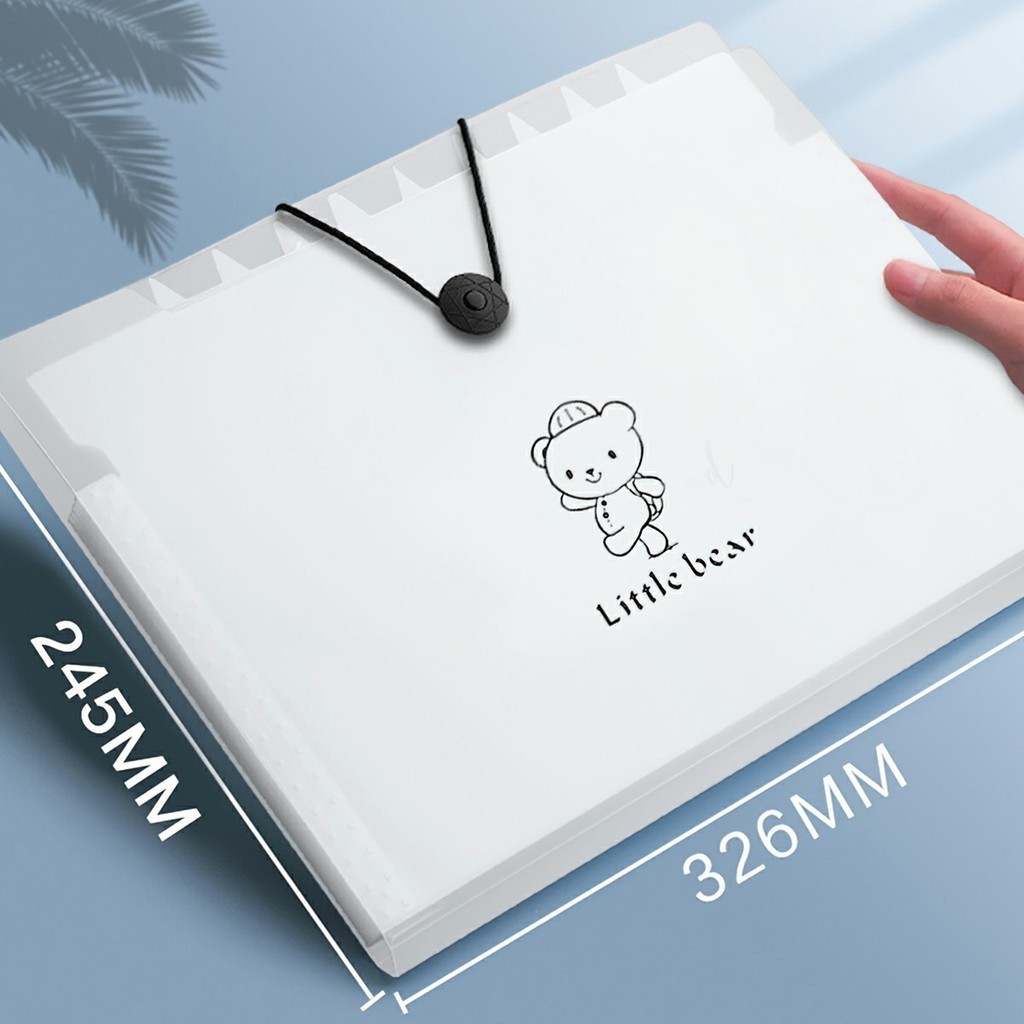 Túi đựng tài liệu tệp đựng tài liệu nhiều ngăn kẹp tài liệu A4 đựng đề cương, chia ngăn tiện dụng