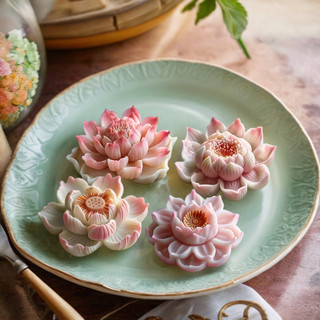 Lotus Mousse Bánh Khuôn Silicon Handmade Hoa Sen Bánh Pudding Khuôn Silicon Thơm Nến Xà Phòng Handmade Khuôn Tự Làm Bánh Trang Trí Khuôn Nướng Bánh