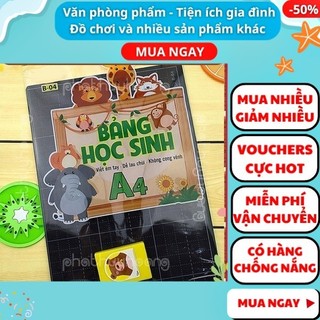 Bảng học sinh viết phấn A4 2 mặt loại cực tốt tặng đồ bôi bảng mini giá rẻ ✔️ FREESHIP 🛵 -  A Plus Mart