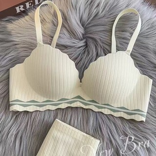 Quần Lót Không Đánh Dấu Nữ Tập Hợp Nhìn Lớn Mỏng Phong Cách Không Vòng Thép Nhận Ngực Bộ Áo Ngực Chống Chảy xệ