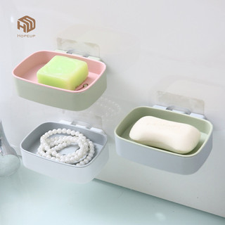 HOPEUP Treo Tường Xà Phòng Món Ăn Hai Lớp Thoát Nước Nhanh Không Khoan Dính Nhà Bếp Hiện Đại Phòng Tắm Tắm Xà Phòng Hộp Đựng Tiết Kiệm