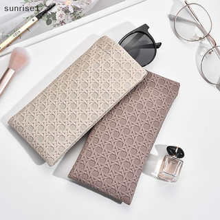 Sunrise1 1 Túi Đeo Kính Dệt Túi Kính Mát Hộp Di Động Chống Thấm Nước Túi Da PU Kính Mắt Bảo Vệ Túi Bảo Quản Boutique