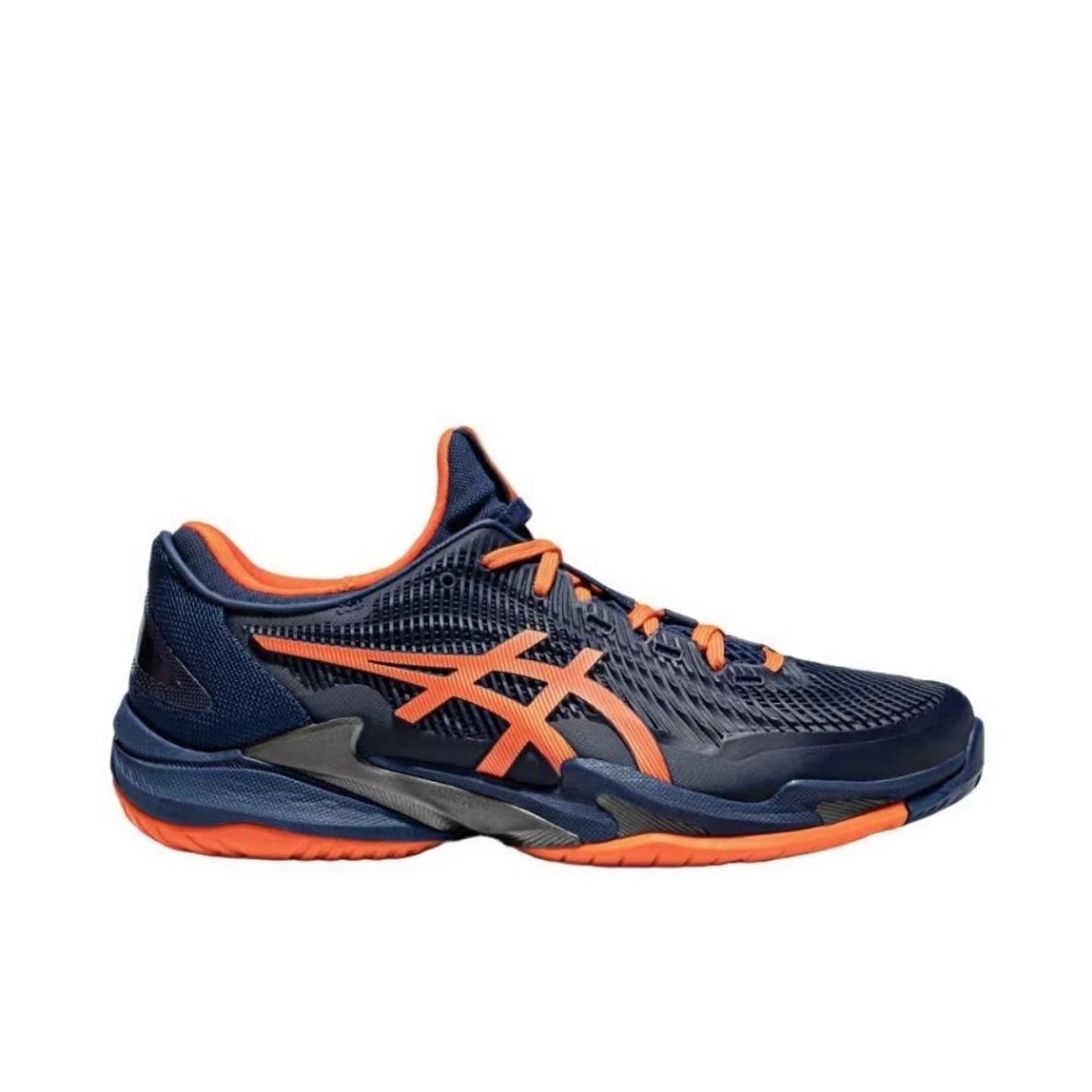 2023 Mới ASICS COURT FF 3 Nam Chống Trơn Trượt, Chống Mài Mòn, Giày Tennis Cắt Thấp Xanh Cam