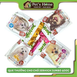 Snack Que thưởng Jerhigh Jumbo 400g bánh thưởng huấn luyện que mềm cho chó Thái Lan