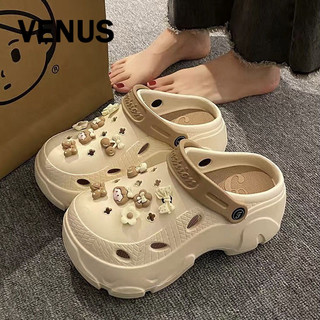 YANFENG  dép cross đế cao 6cm Dép sandal nữ dép đi biển Lót êm ái Đẹp Độc đáo Sang trọng FBT2451KCU 22Z240527