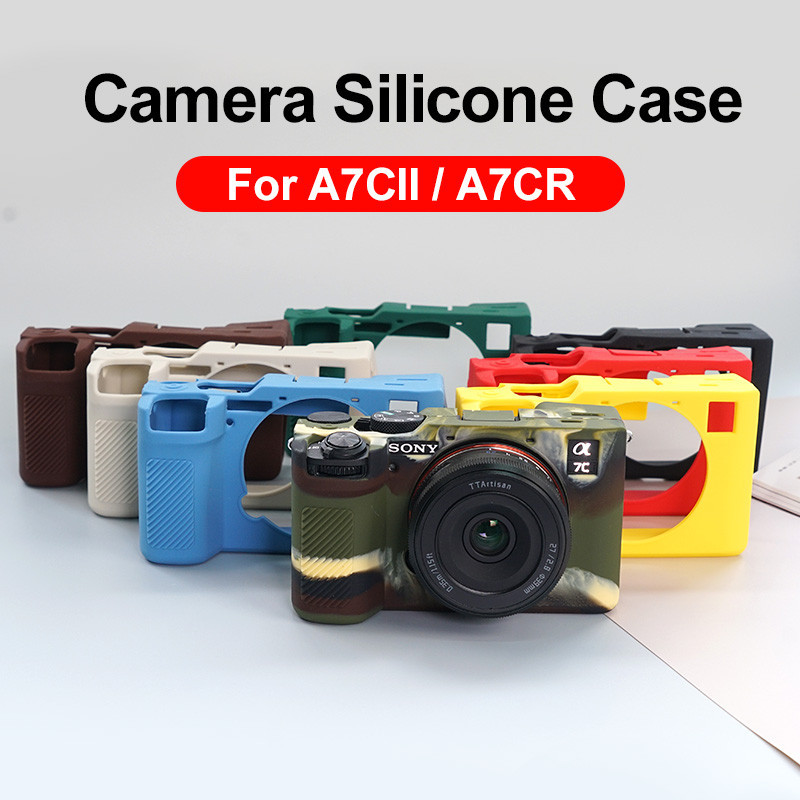 Ốp điện thoại TPU silicon cho Sony A7C2 A7CR A7M4 ZV1F ZV1 ZVE10 Vỏ bụi bảo vệ máy ảnh không gương lật