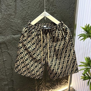 Quần short nam phiên bản đầy đủ in hình cổ điển f phiên bản hàn quốc thường ngày năm điểm đi biển quần short bé trai