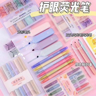 Bộ 6 màu Bút màu highlighter pastel, hỗ trợ học tập làm việc