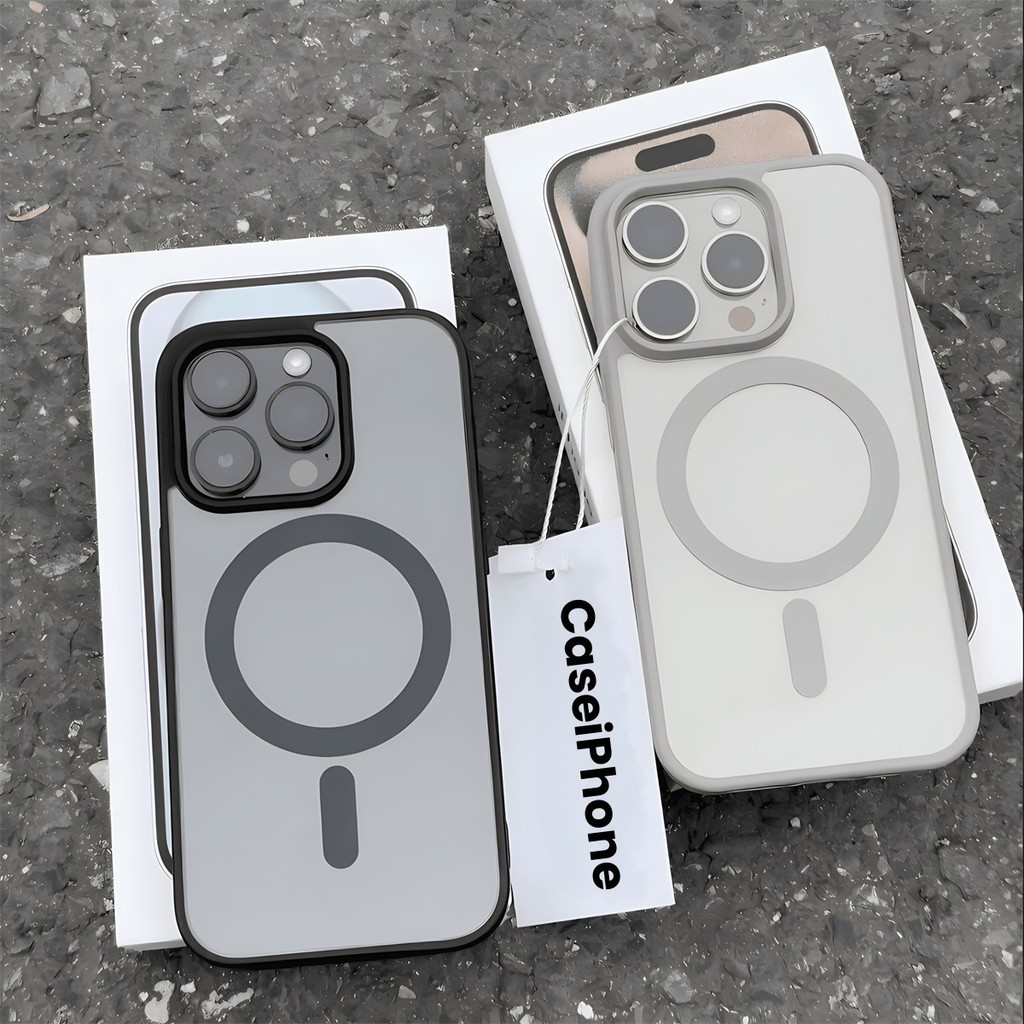 Ốp Lưng Trong Suốt Từ Tính Cho iPhone 17 16 15 14 13 12 11 X Xs Pro Max 7 8 Plus | BigBuy360 - bigbuy360.vn