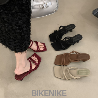 BIKENIKE Giày Cao Gót Mũi Nhọn GIÀY SANDAL Thời Trang Mới 2023 Cho Nữ Đẹp mắt Điều chỉnh được Nhẹ Đa dụng FGL24609RC 24Z240613