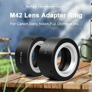 Vòng chuyển đổi gắn ống kính vít kim loại chính xác cao M42 cho máy ảnh DSLR SLR không gương lật M42 sang Sony E Nikon Z F Canon EF EOSM EOSR RF Olympus M43 L Panasonic Pentax