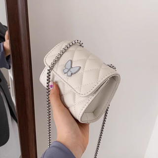 Túi xách nữ kẹp nách đeo chéo khoá bấm, xích đan đính kèm nơ K453