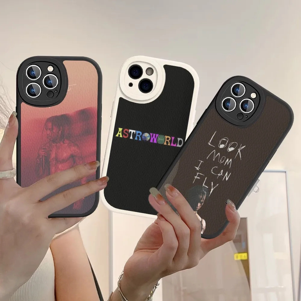 Ốp điện thoại cứng da Travis Scott TP-1 cho iPhone 14 13 12 mini 11 14 Pro Max Xs X XR 7 8 Plus