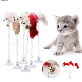 Đồ chơi cào móng hình chuột lò xo cho thú cưng