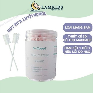 HOT Hộp 30 Que Gạc Rơ Lưỡi Vcool Kháng Khuẩn Đã Tiệt Trùng Vệ Sinh Răng Miệng Cho Bé/ Tưa Lưỡi Vcool