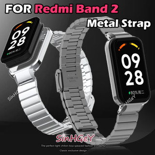 Dành cho Redmi Band 2 Dây đeo thay thế Dây đeo cổ tay bằng kim loại Dây đeo bằng thép không gỉ Vòng đeo tay thể thao chống nước
