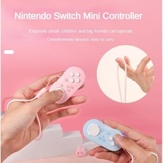 Iine Nintendo Switch Bộ điều khiển Mini Tay cầm Điện thoại / PC Cần điều khiển sáng tạo Bluetooth RGB Light Switch Phụ kiện