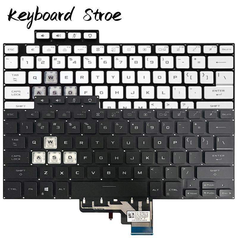 Dash TUF Cho Asus F15 FX516 FX516P FX516PR FX516PM FX516PE FX516PC Bàn Phím Laptop Thay Thế US pxb6