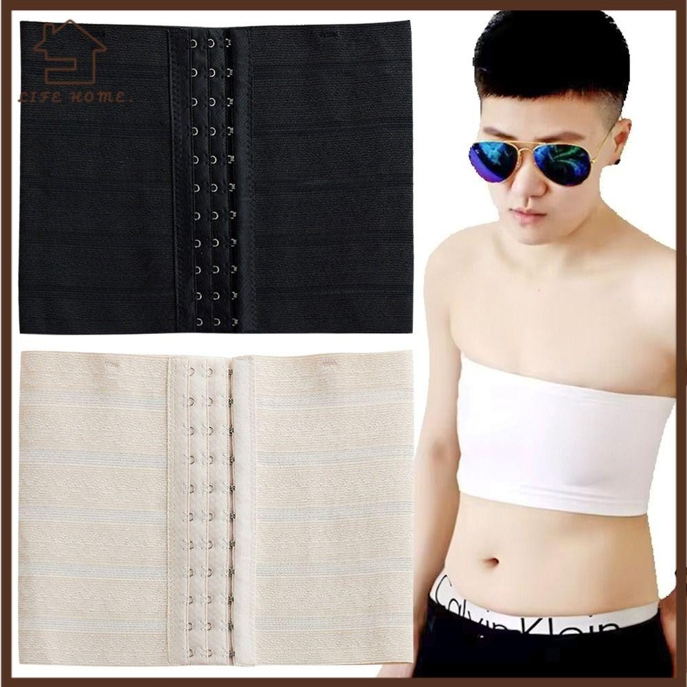 YELGIRL 1 Chiếc Áo Corset Áo Vest Đế Bằng Quần Lót Ngực Shaper, Tăng Cường Trans Tomboy S-2XL Chất K