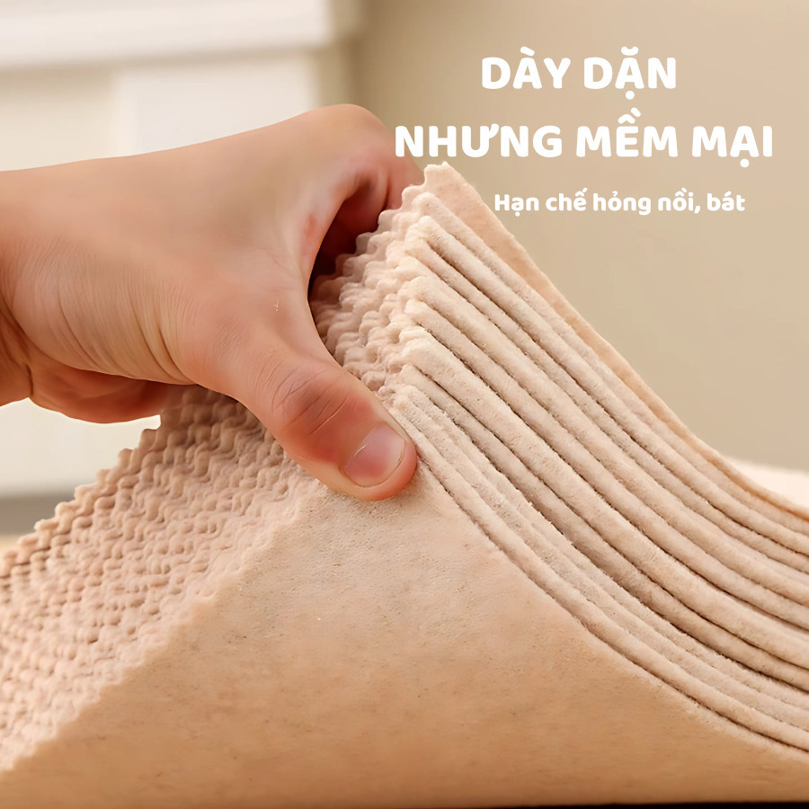 Set 10 Khăn Lau Xơ Mướp Sợi Tự Nhiên Thấm Hút Tốt, Khăn Lau Chén Dĩa Chống Dầu Mỡ, Tái Sử Dụng | BigBuy360 - bigbuy360.vn
