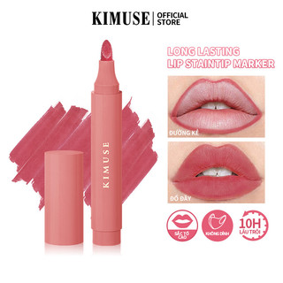 Kimuse Lâu trôi Lip Stain Tip Marker Lipliner Pencil Matte Liquid Lipglaze 9 màu