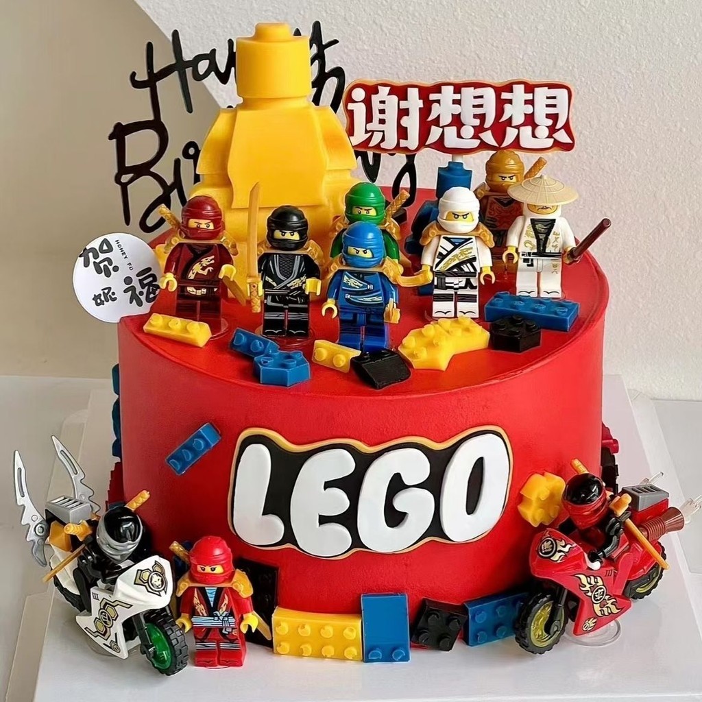 Lego Phantom Ninja Bánh Con Lắc Xe Máy Lắp Ráp Naruto Minifigure Bánh Trang Trí Phụ Kiện Sinh Nhật C