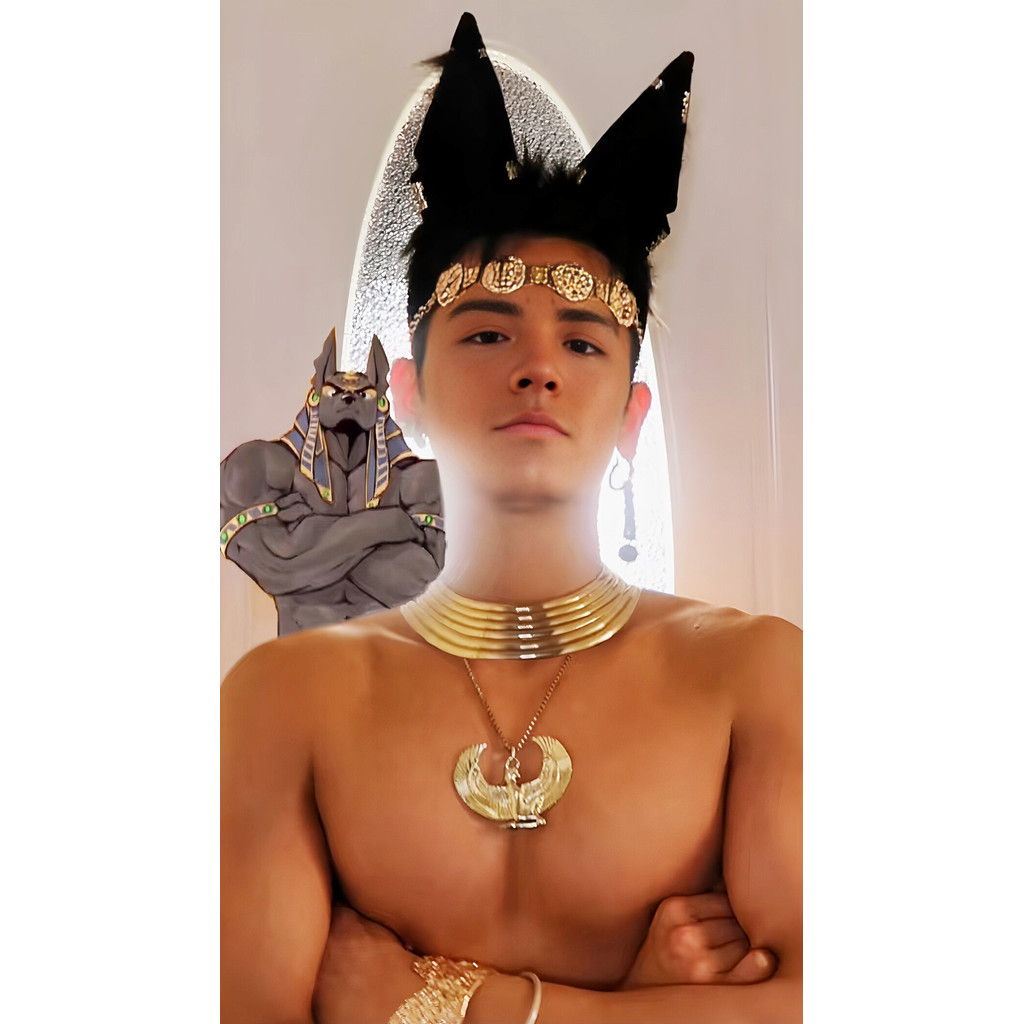 Bd669 Nam Băng Đô Cổ Ai Cập Anubis Phong Cách Cơ Bắp Nam Đảng Gợi Cảm cosplay Phụ Kiện Bộ