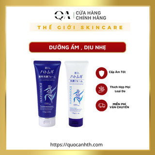 Sữa rửa mặt KUMANO Hatomugi 130g dưỡng ẩm trắng da chiết xuất hạt ý dĩ Nhật, srm cho da dầu, da khô, da nhạy cảm