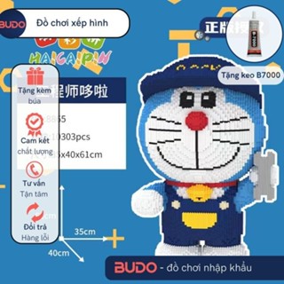 Doraemon Kĩ Sư 61cm HCP HAICAIPIN Đồ Chơi Lắp Ráp Mô Hình Mon Doremon Cầm Cờ Lê Lớn 1m 100cm 1m