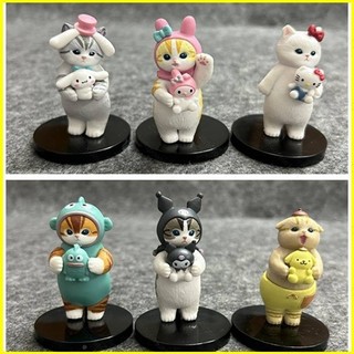 Bx 6 Chiếc Mifusand x Sanrio Nhân Vật Hành Động Quà Tặng Cho Bé Gái Cosplay Kuromi Melody Kitty Cinnamoroll Hangyodon Búp Bê Đồ Chơi