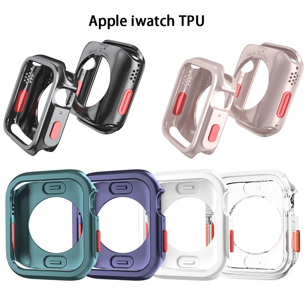 Vỏ bảo vệ TPU mềm Vỏ khung bảo vệ mỏng cho iWatch Series 8 7 6 SE 5 4 45mm 41mm 40mm 44mm Thay đổi s