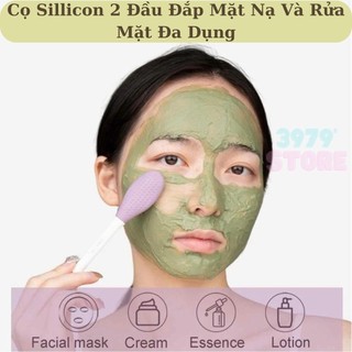 Cọ sillicon 2 đầu đắp mặt nạ và rửa mặt đa dụng