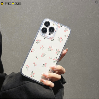 Dành Cho OPPO F11 Pro F9 F7 F5 R17 R15 Ốp Điện Thoại Hoa Dễ Thương Hoa Trong Suốt Trong Suốt Tươi Sáng Mùa Hè Nghệ Thuật Hồng Cam Trắng Đơn Giản Vỏ Silicon Mềm