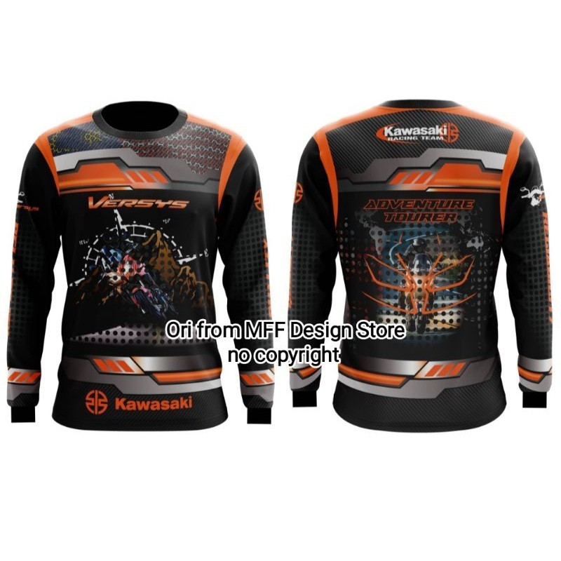Áo thun Versys Adventure Tourer Versys Orange Versys Adventure Kawasaki Versys Orange Kawasaki Adven